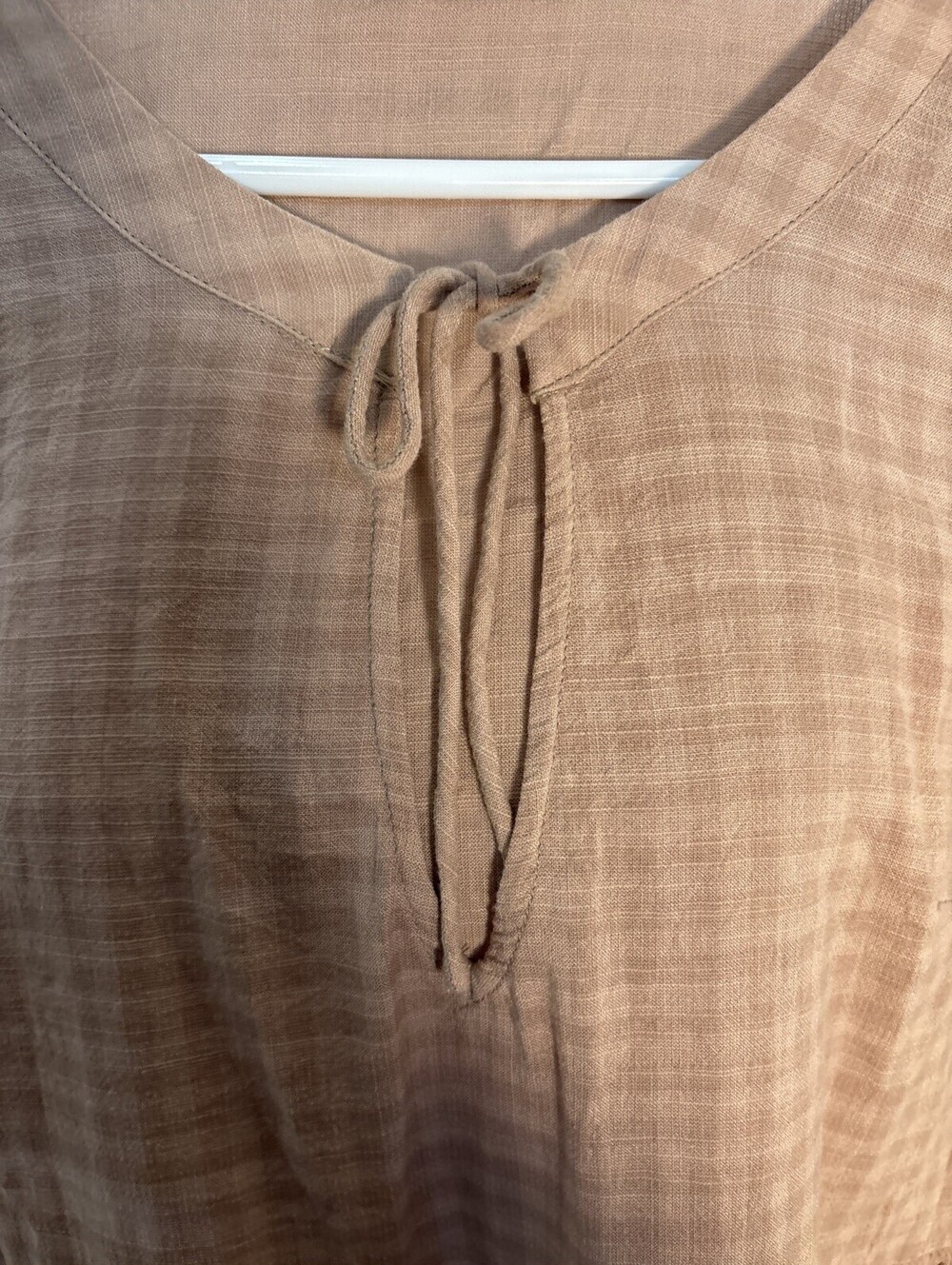 Pedal & Pup brown gingham babydoll tiered mini dress Sz 6 Cottage Tiered - Picture 3 of 9